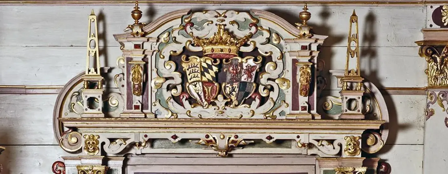 Foto: Landesmedienzentrum Baden-Württemberg, Sven Grenzemann" Residenzschloss Urach, Portal im Goldenen Saal