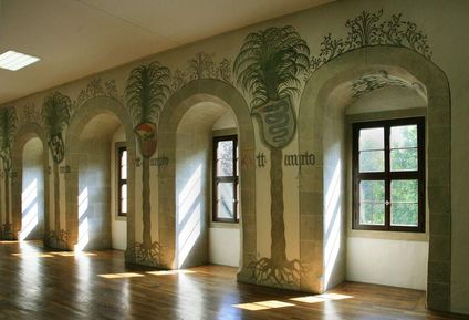 Château résidentiel d'Urach Vue dans le salon aux palmiers